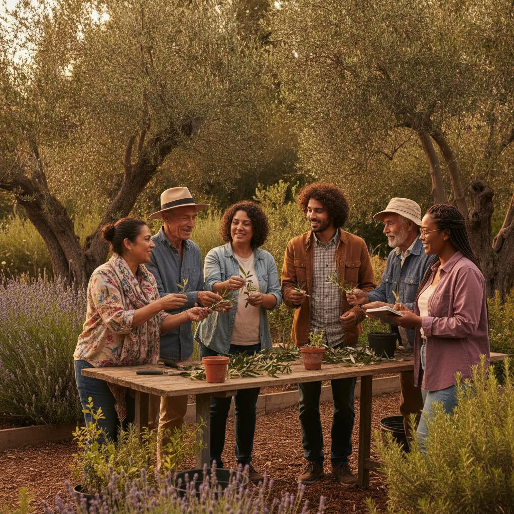 olive sapling pruning