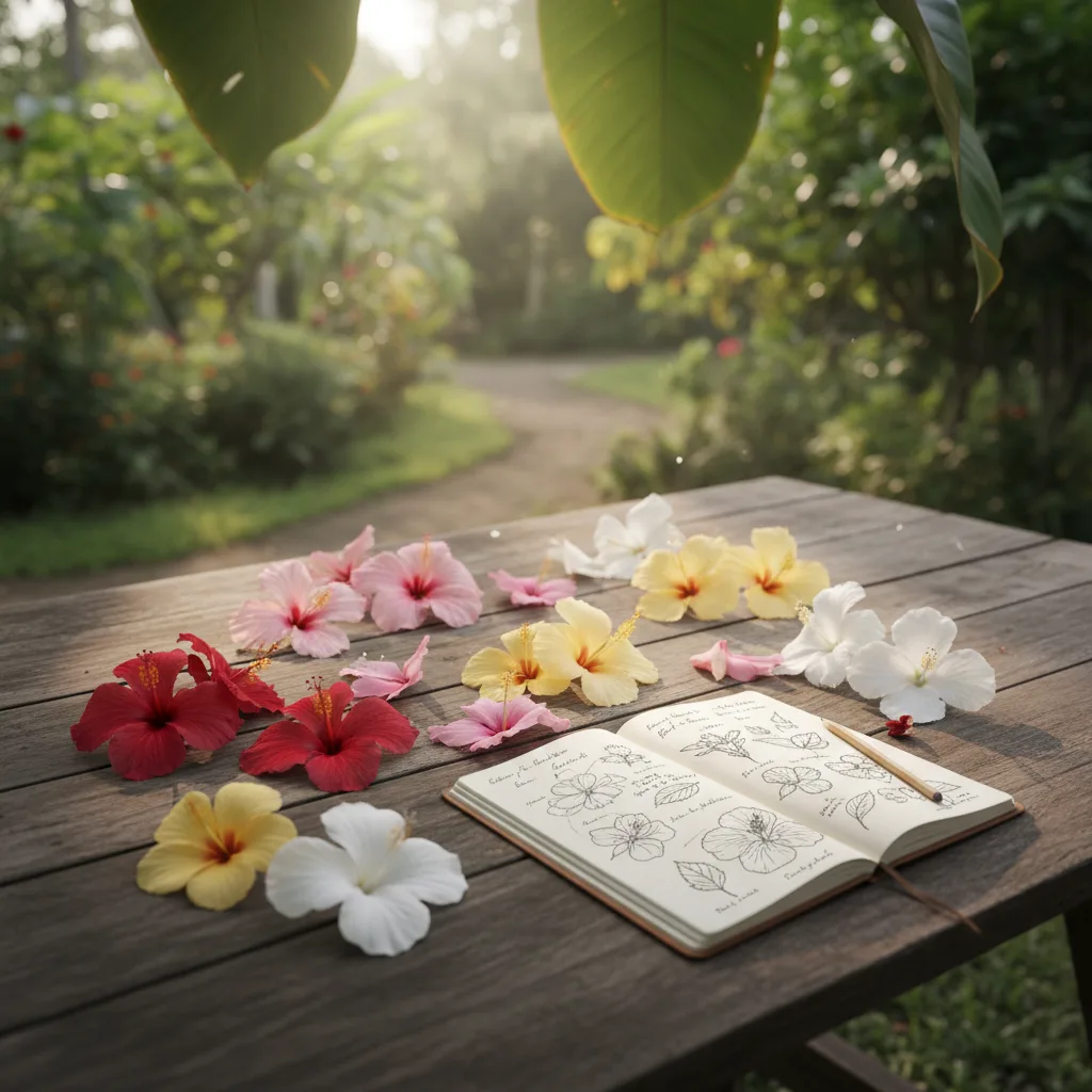 hibiscus traditional art