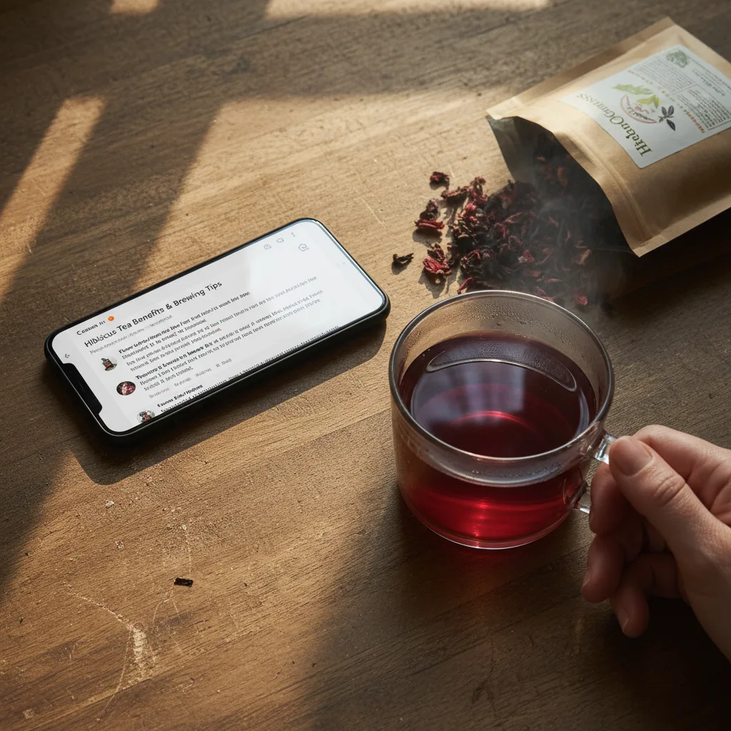 hibiscus tea cup