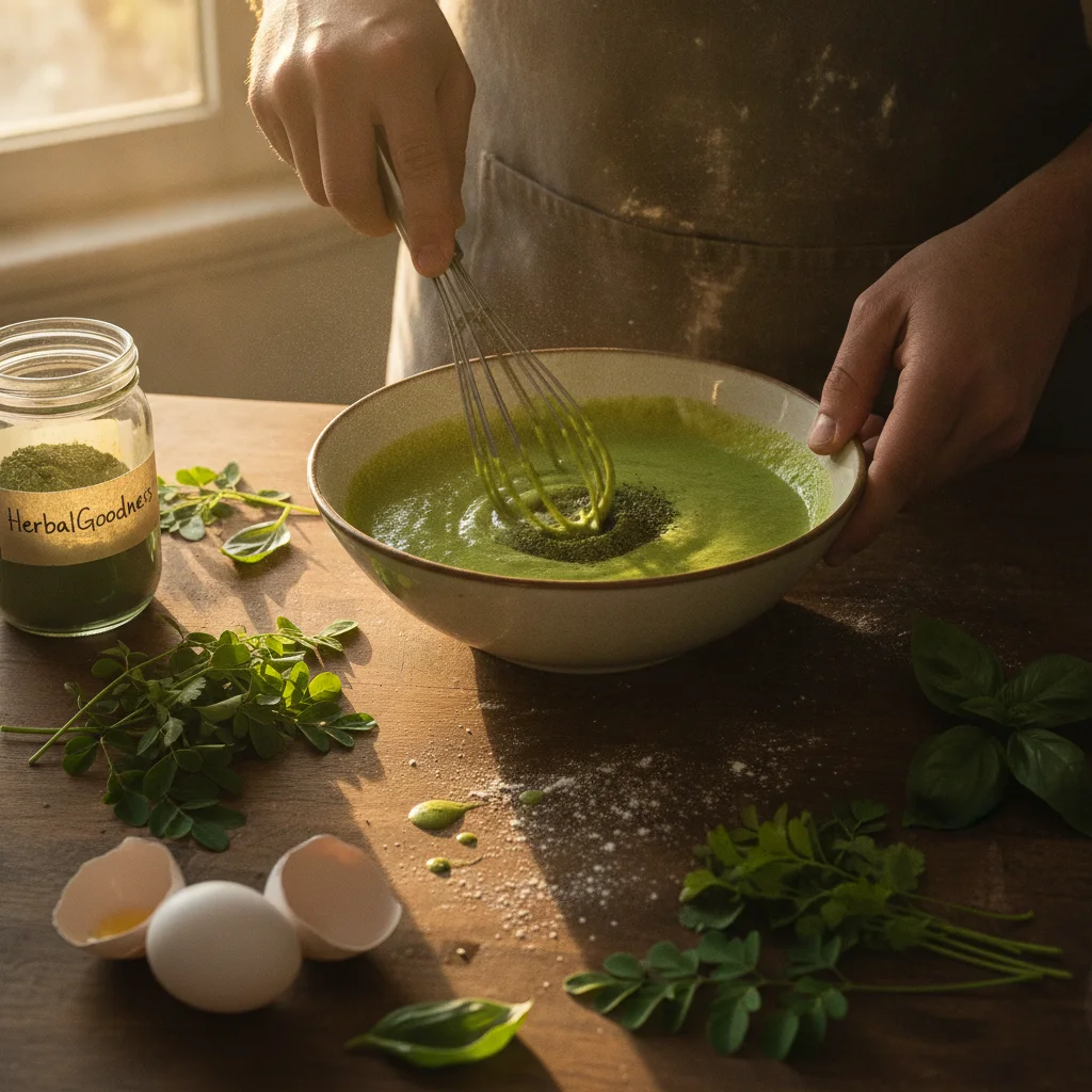 moringa powder in use