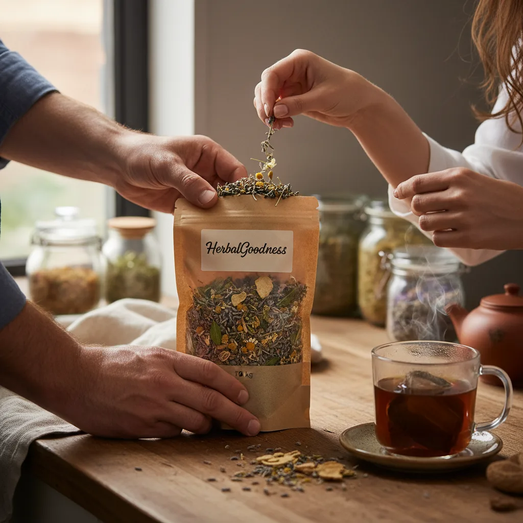 bulk herbal tea selection