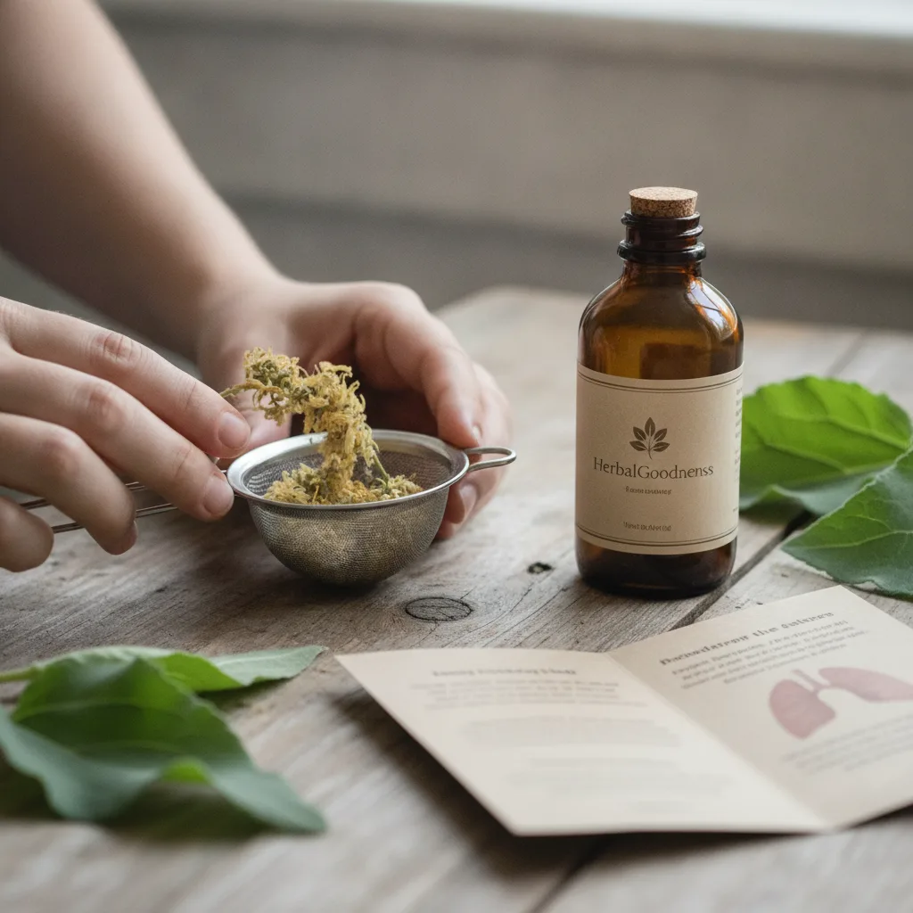 Traditional Mullein Tea Preparation