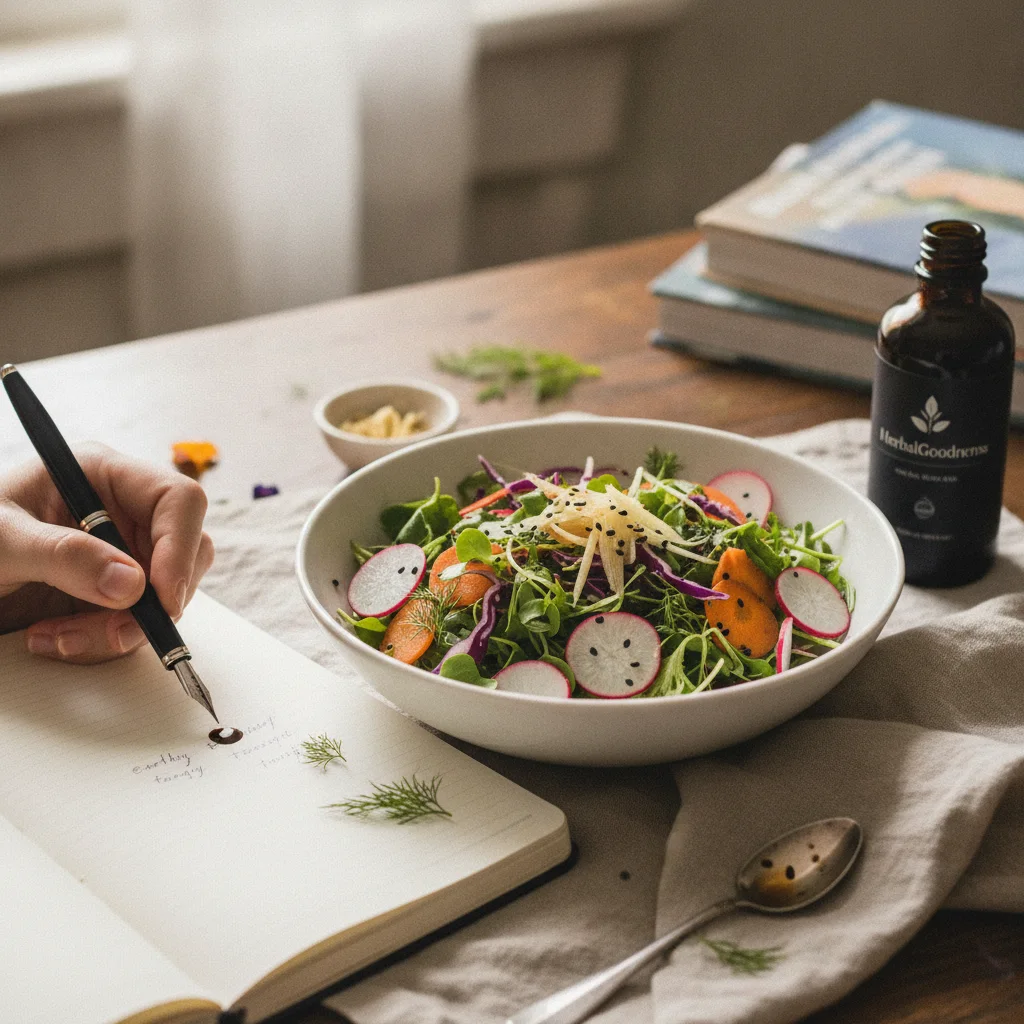 homemade black seed oil vinaigrette