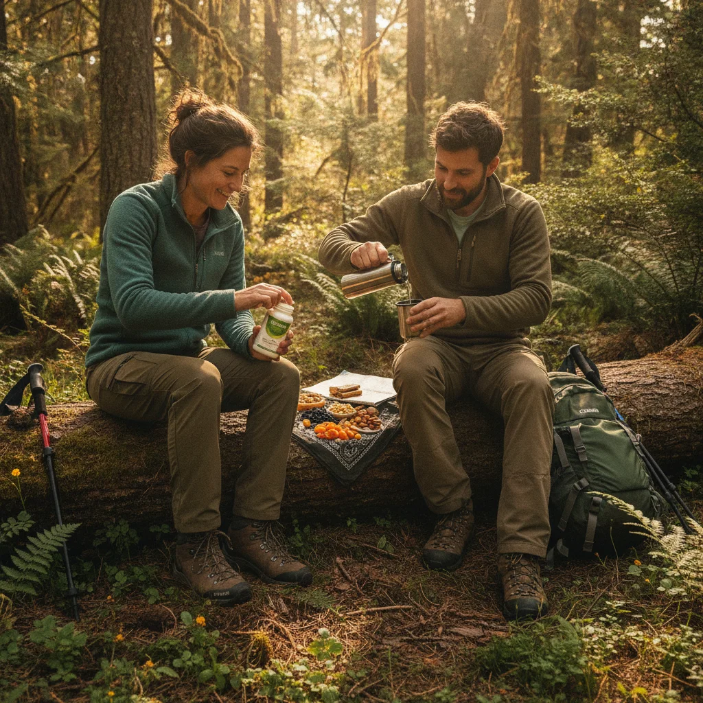 Herbal supplement preparation for hiking