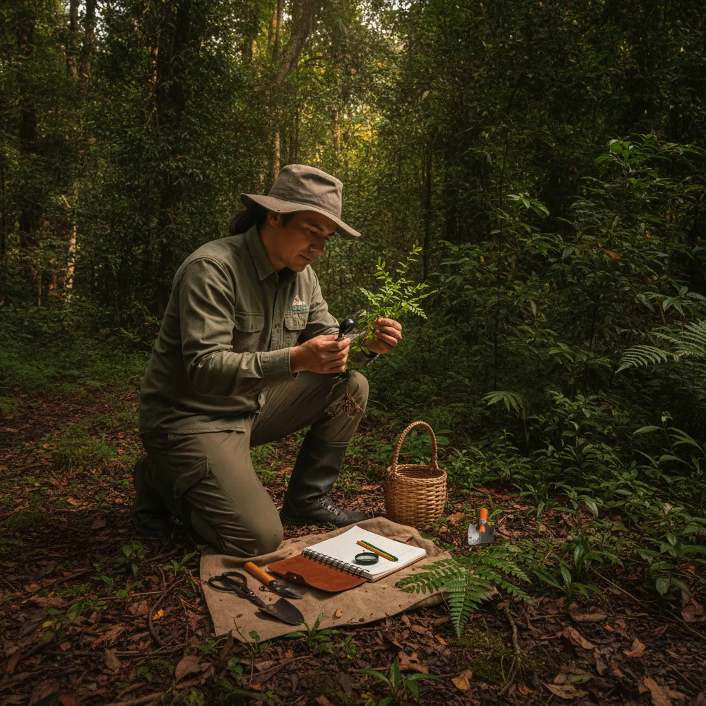 chanca piedra plant specimen preparation