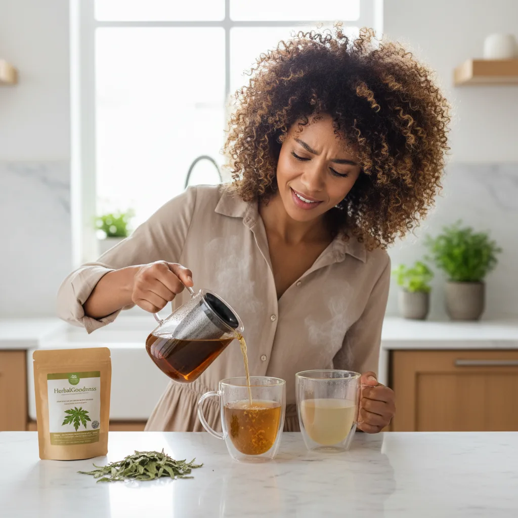Brewing Papaya Leaf Tea Experiment