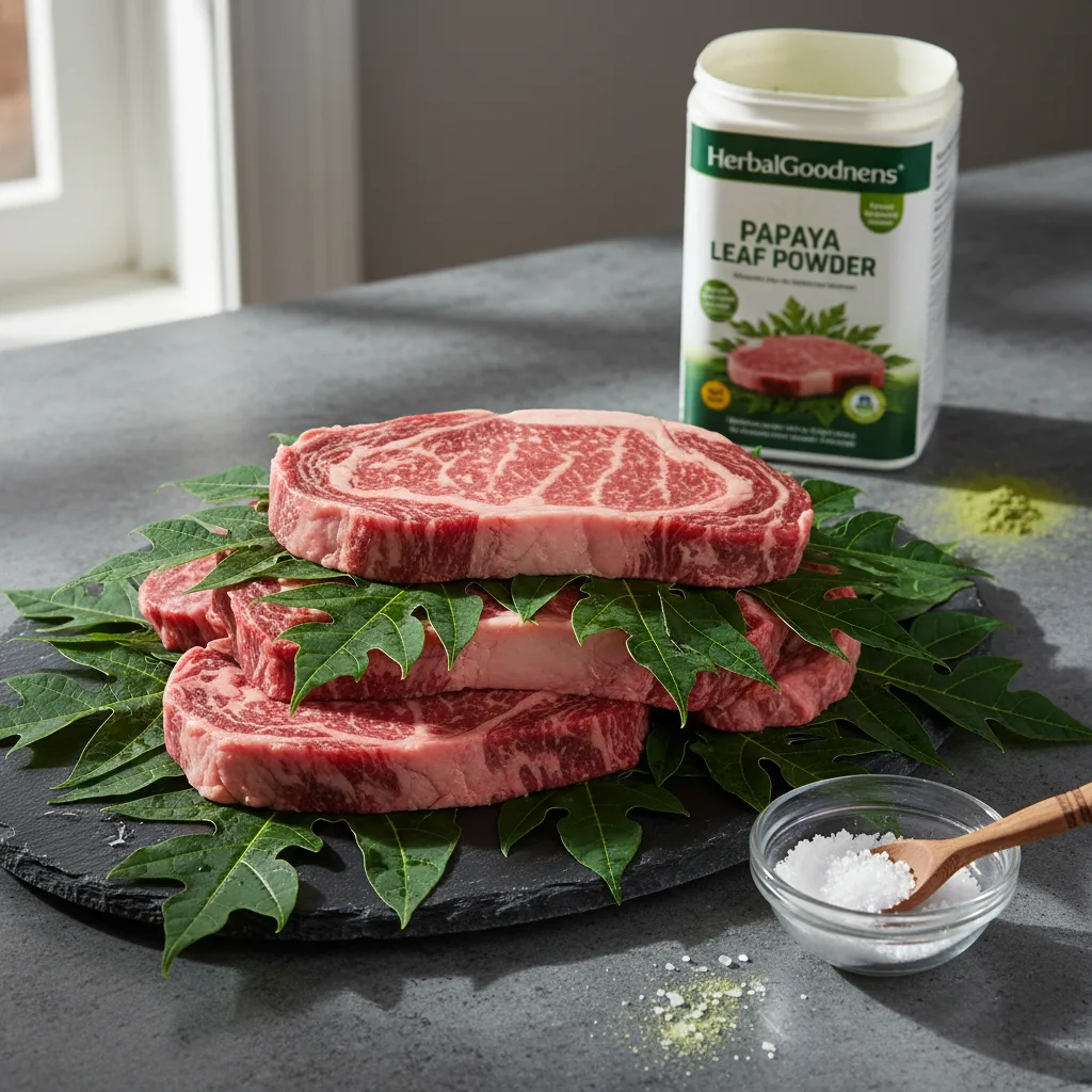 Papaya leaf use in cooking