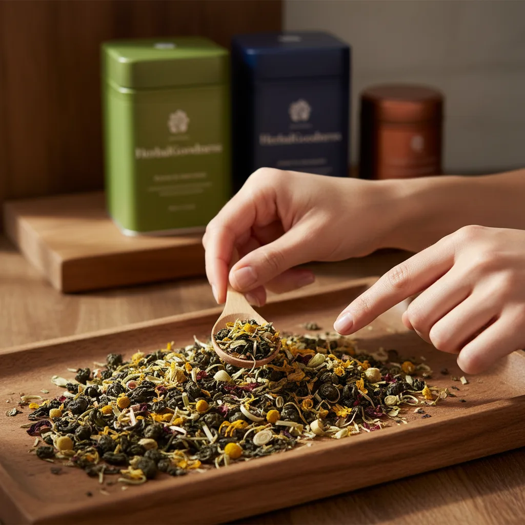 loose leaf tea brewing