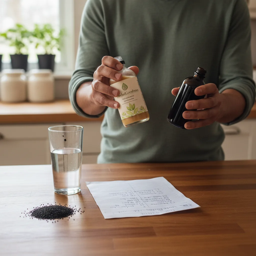 Black Seed Oil Sensory Test