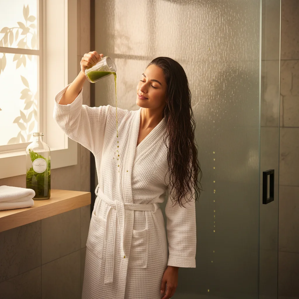 DIY papaya leaf hair mask