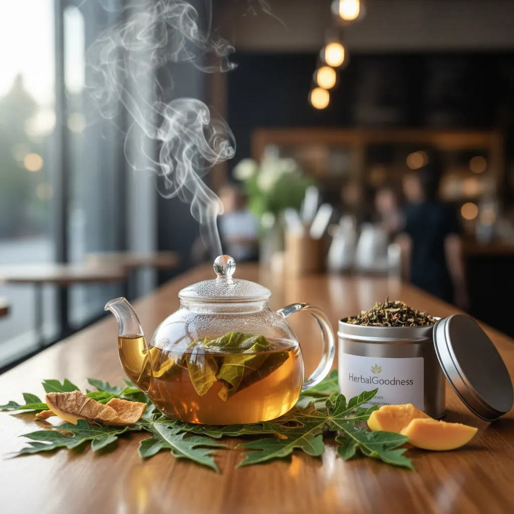 Papaya Leaf Tea Presentation