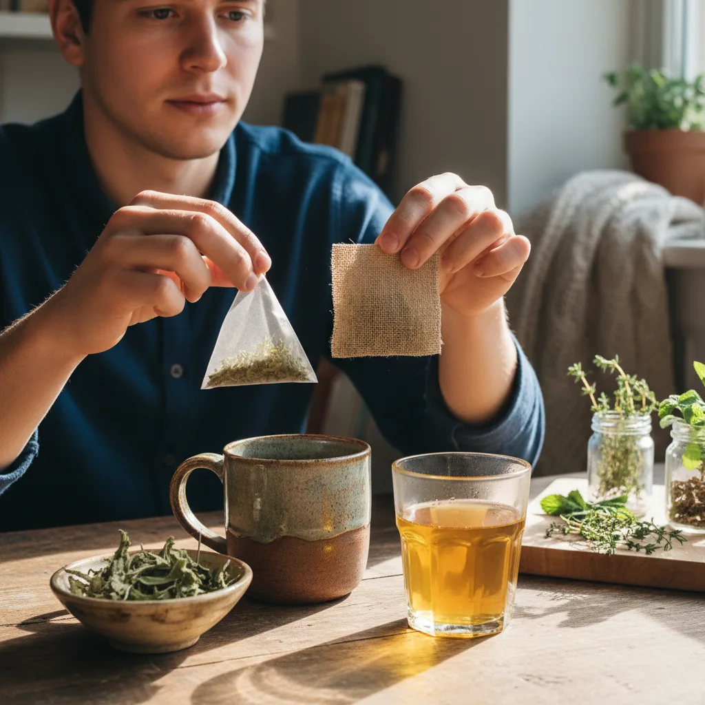 Mullein tea bag anatomy