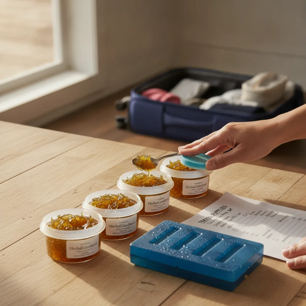 Sea moss gel air travel and TSA packing tips
