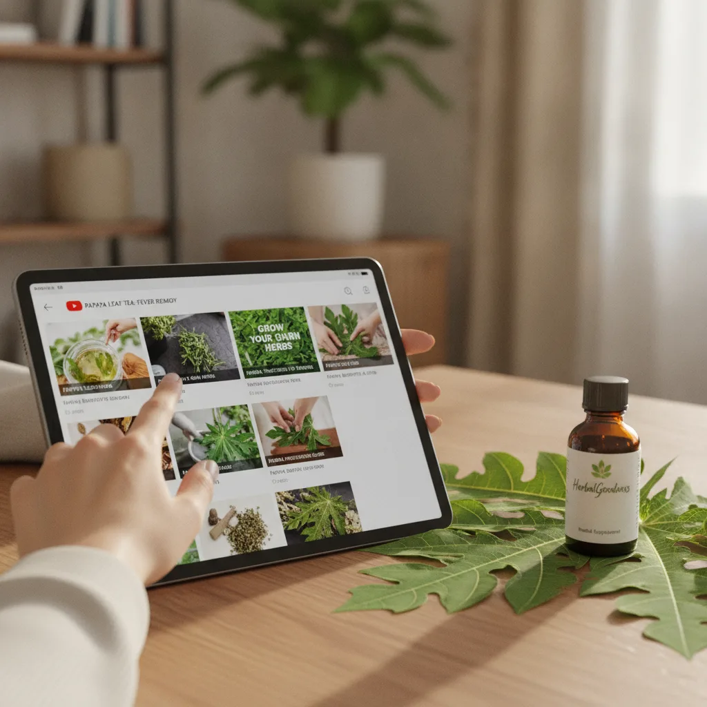 Papaya leaf video demonstration