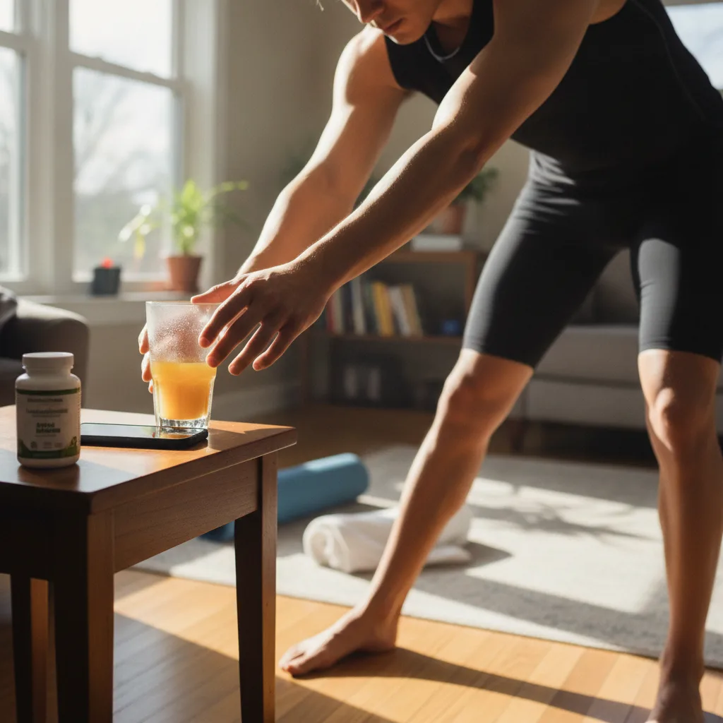 papaya leaf and exercise concept