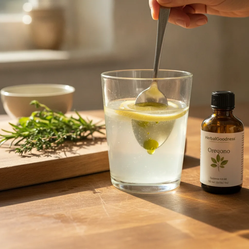 Herb and oil integration in kitchen drinks