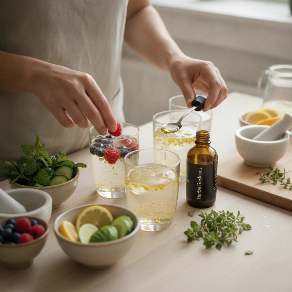 Mixing botanical extracts into mocktails and drinks