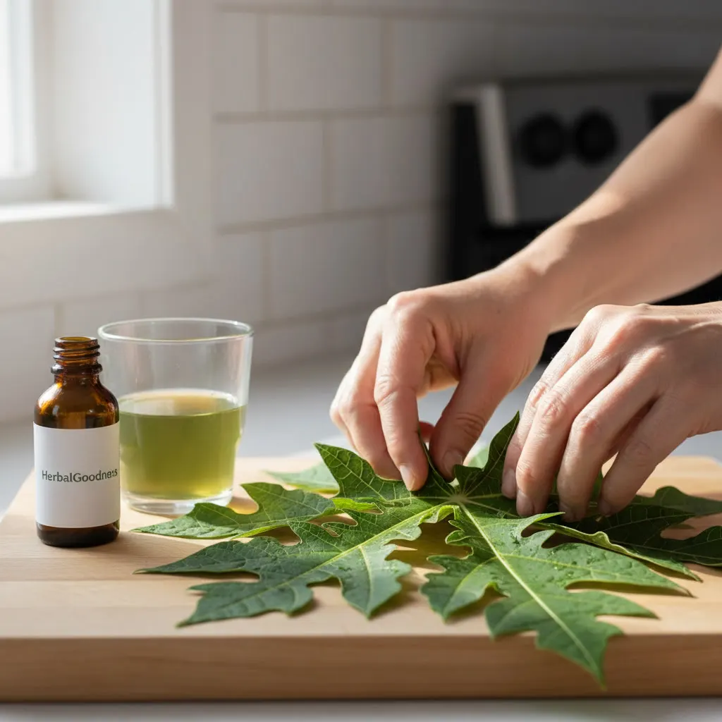 papaya leaf extract research