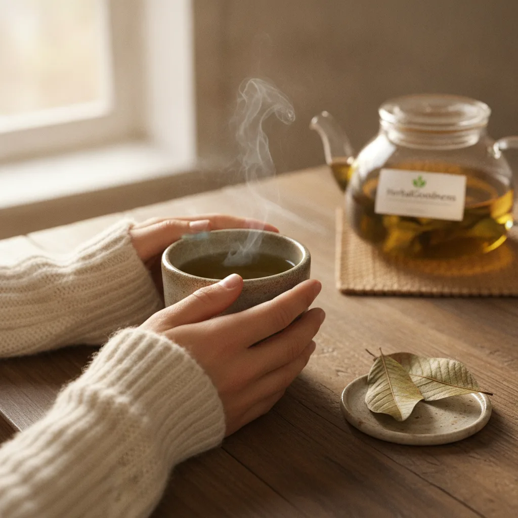guava-tea-brewing
