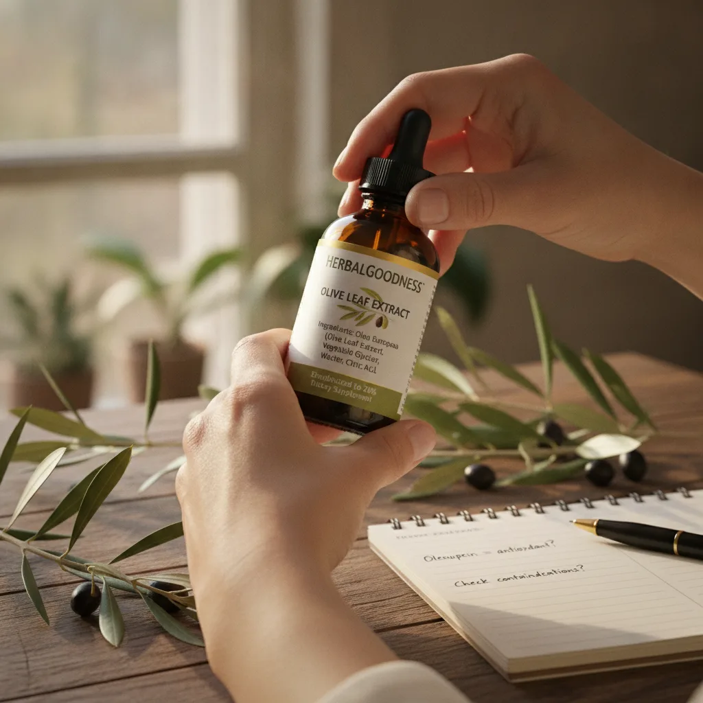 olive leaf extract quality label guide