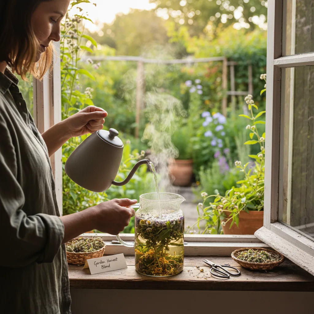 herbal tea blends, home dried