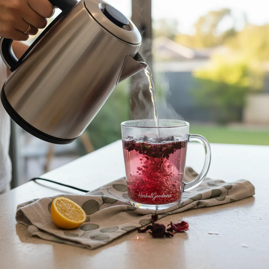 hibiscus iced tea served with citrus