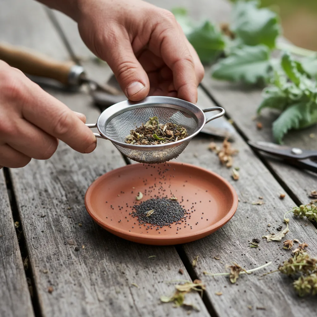 harvesting-mullein-seeds