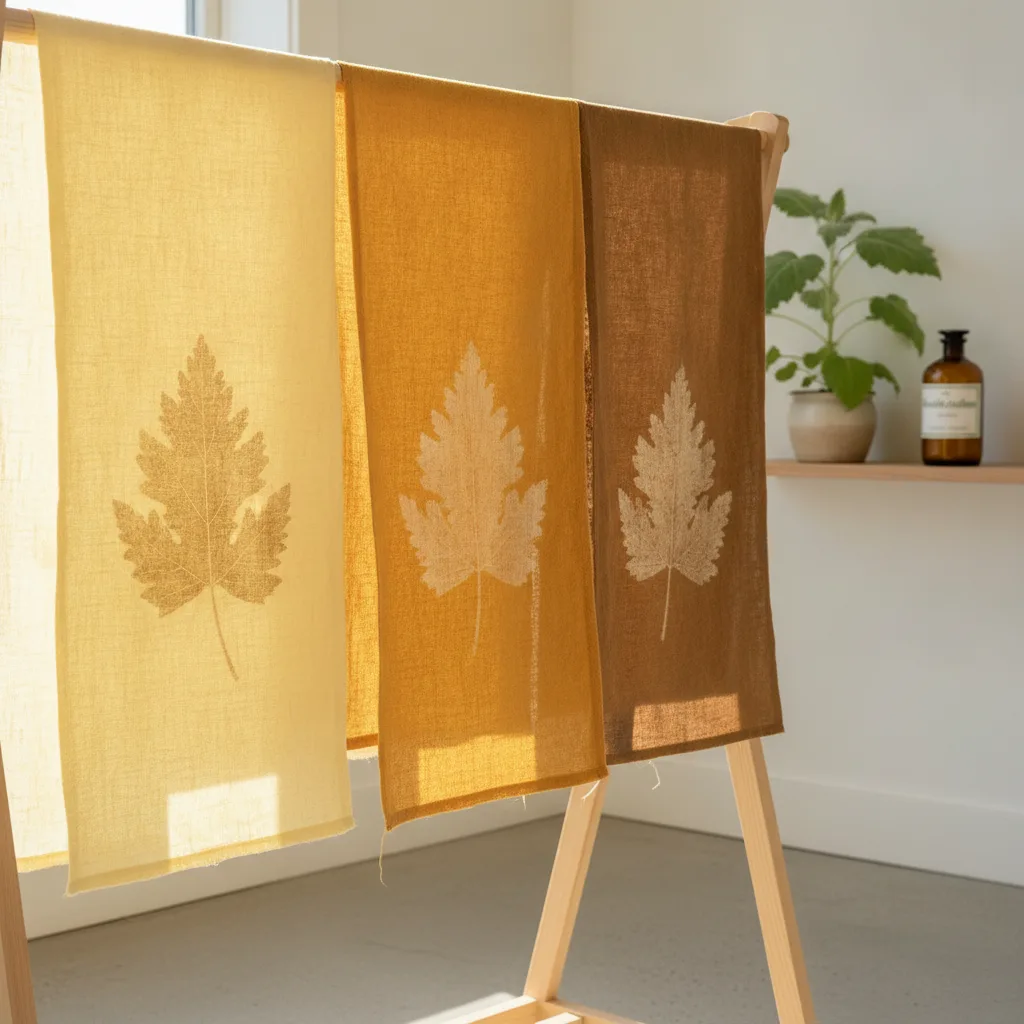 Eco printing with natural dyes