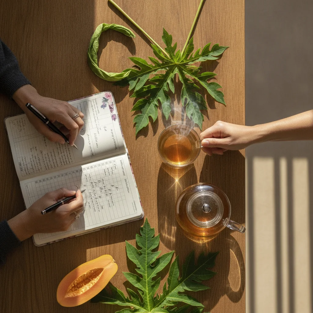 papaya-leaf-tea-journal-template