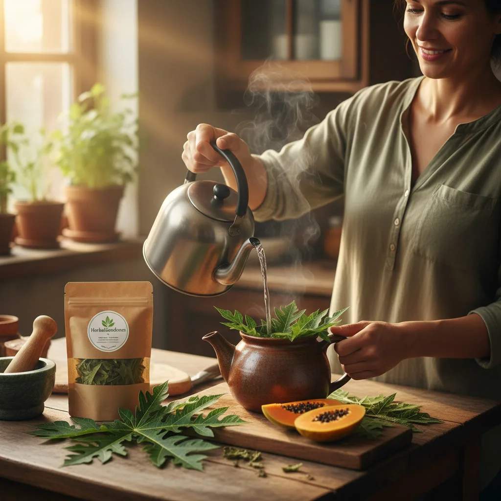 Papaya Leaf Tea Ritual