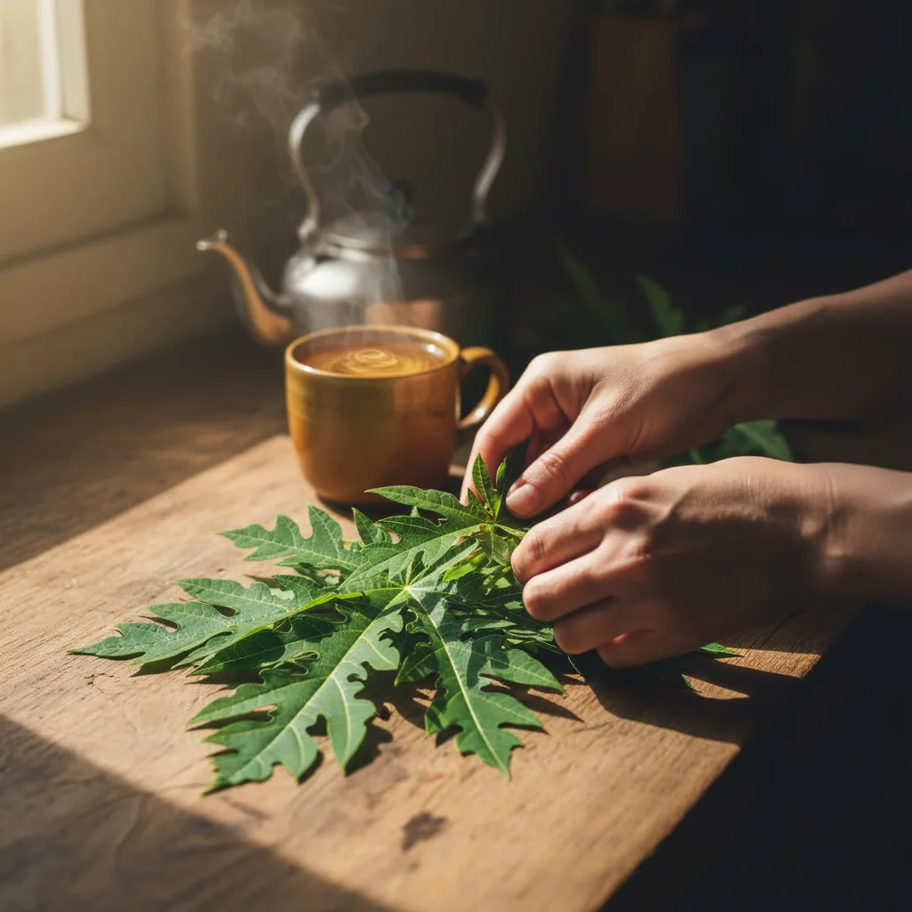 Papaya Leaf Tea Ritual