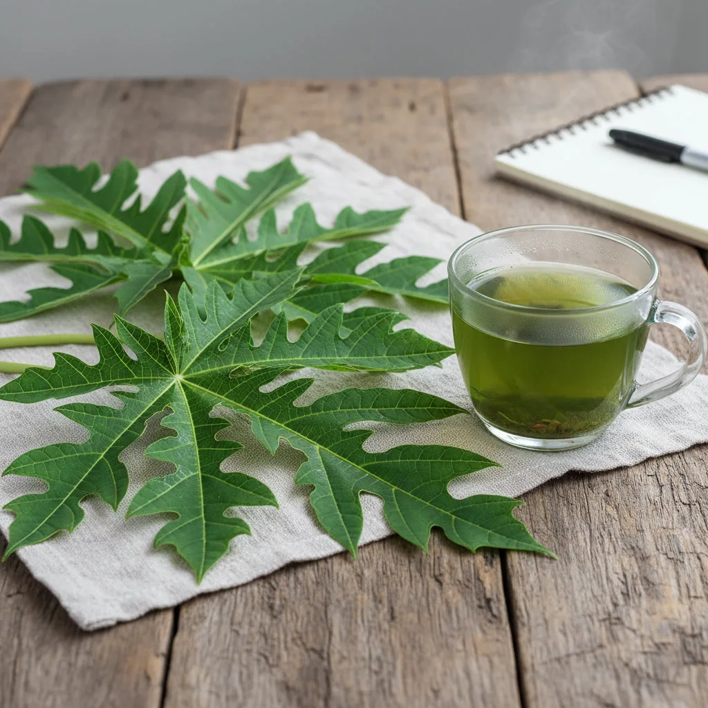 Papaya Leaf Preparation