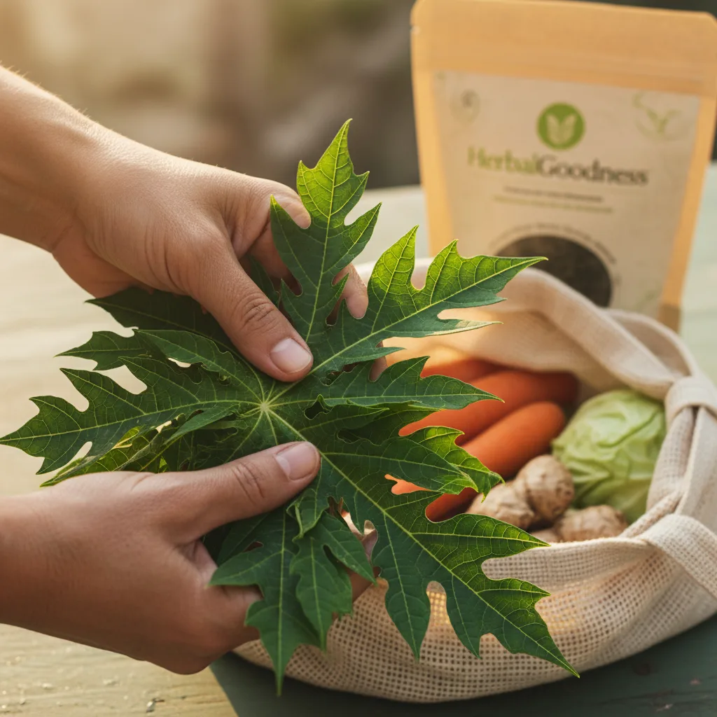 brewing-papaya-leaf-tea