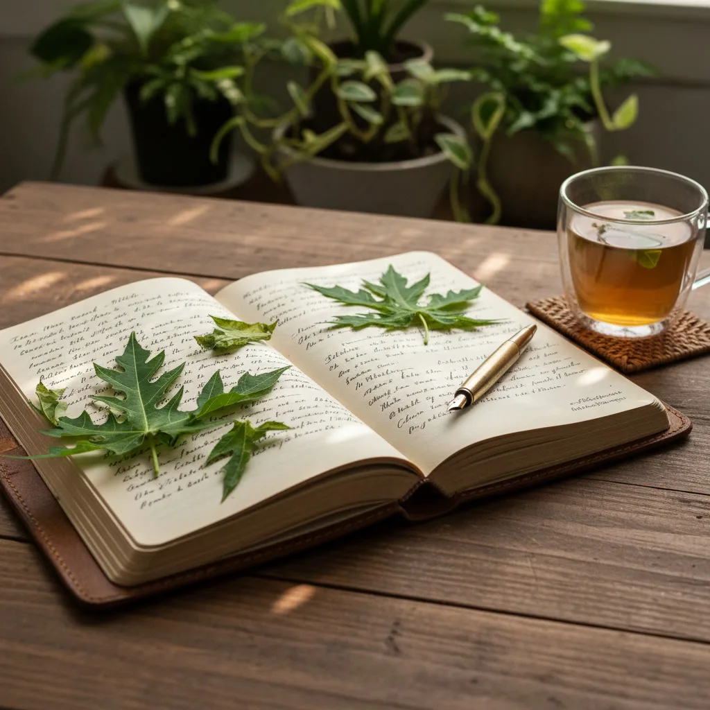 Papaya Leaf Tea Brew