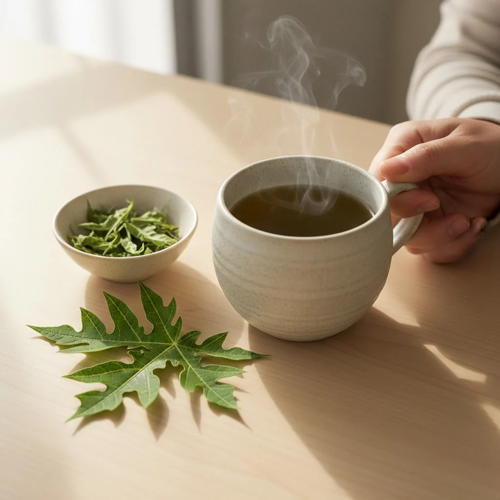 papaya leaf and herbal tea safety