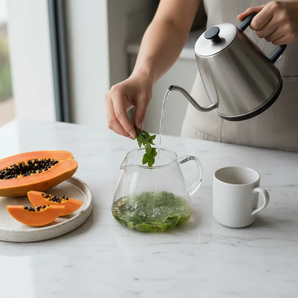 Papaya Leaf Tea Ritual Bowl