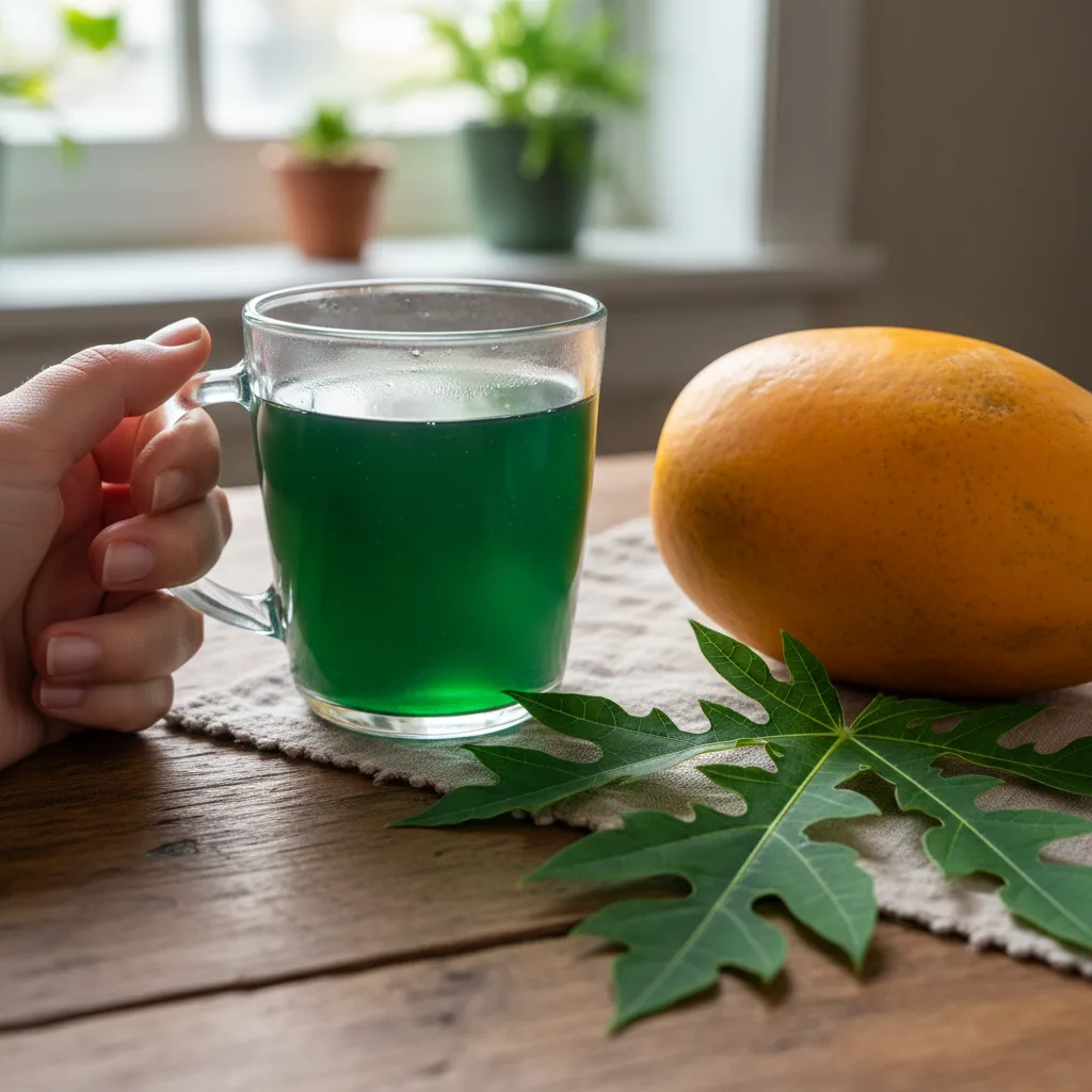 papaya leaf tea wellness