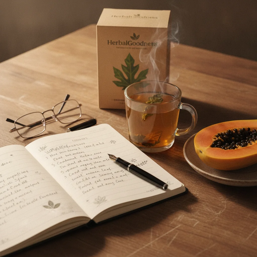 papaya leaf storage and sourcing