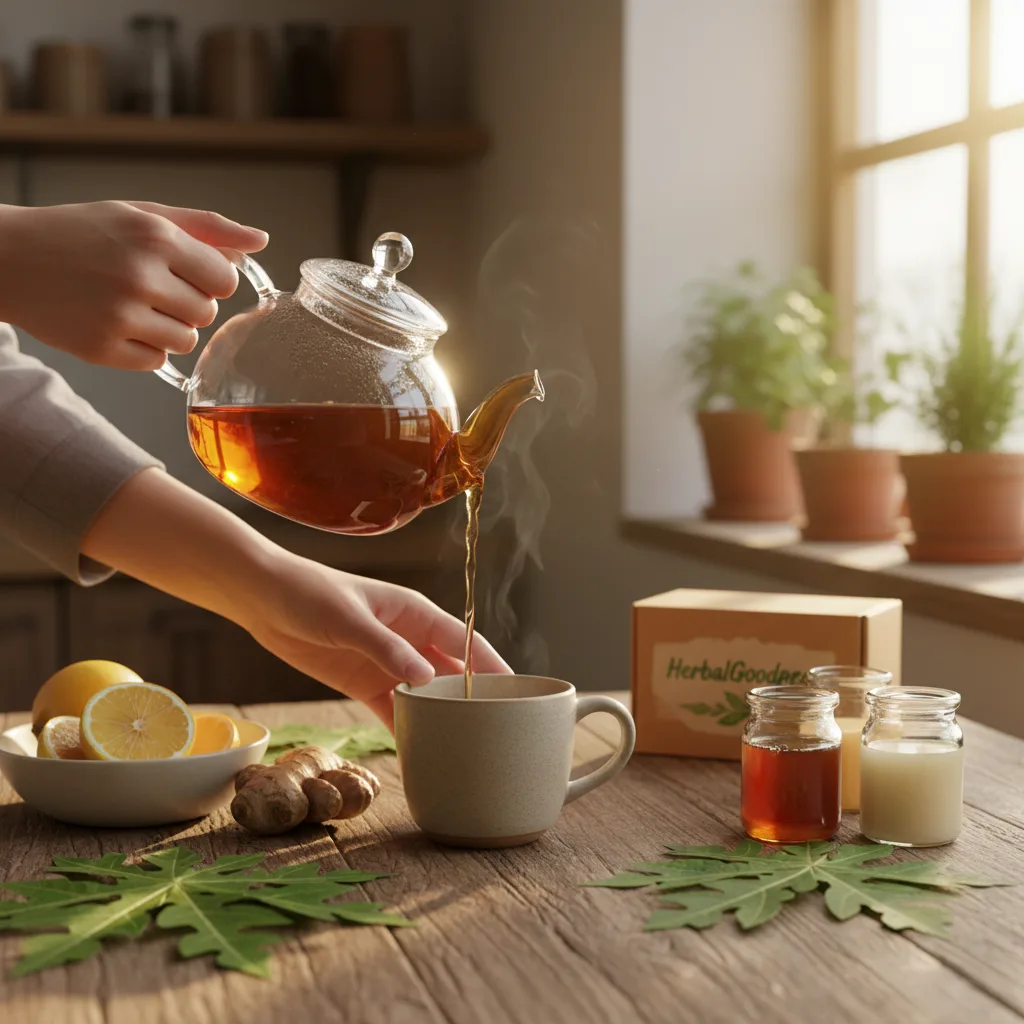 Papaya leaf tea lifestyle