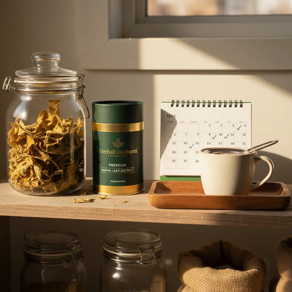 Daily papaya tea reflection journal