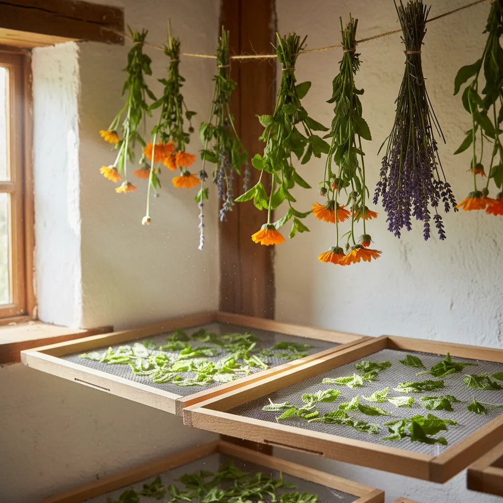 drying herbs at home