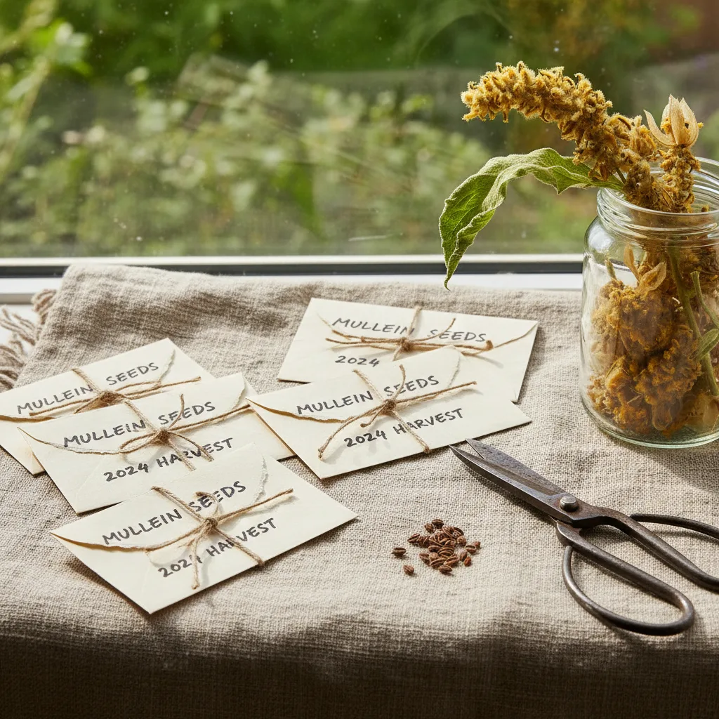 mullein seed harvesting