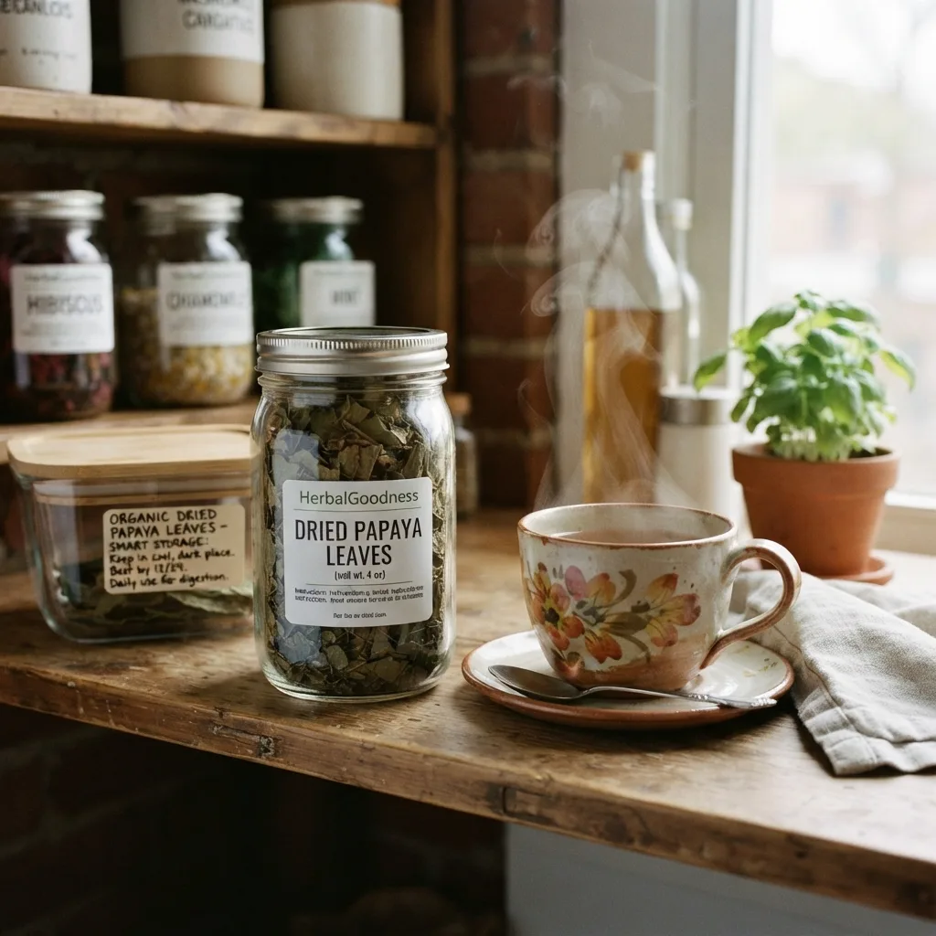 Papaya Leaf Cold Brew with Citrus and Herbs
