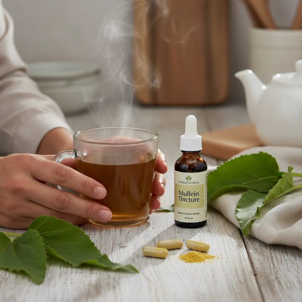 mullein-leaf-tea-teapot-brewing