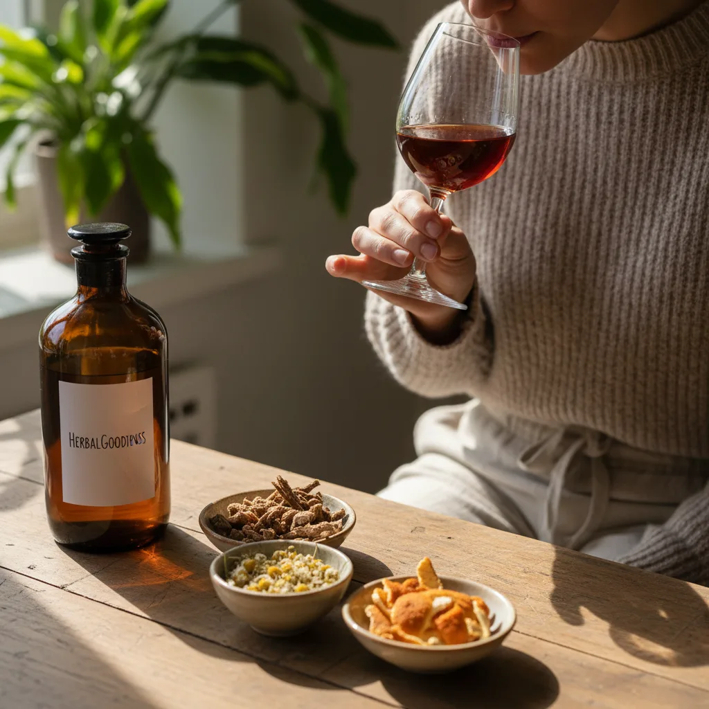 tasting bitters visual