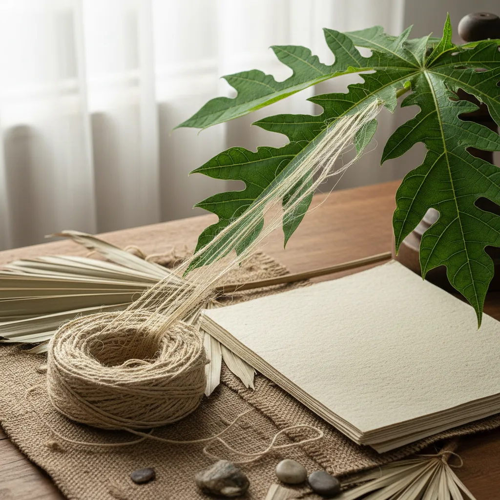 papaya leaf basket crafts