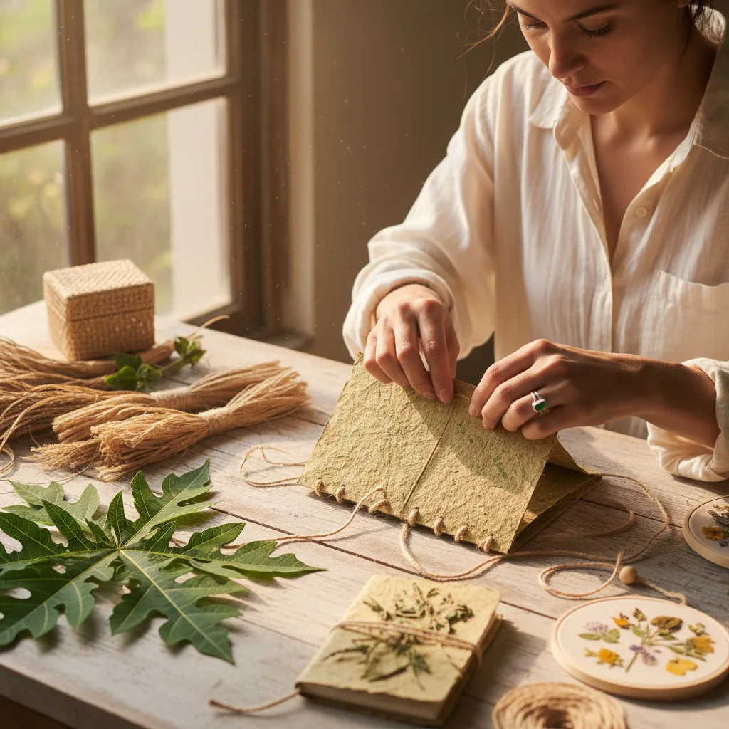 papaya leaf fiber crafts