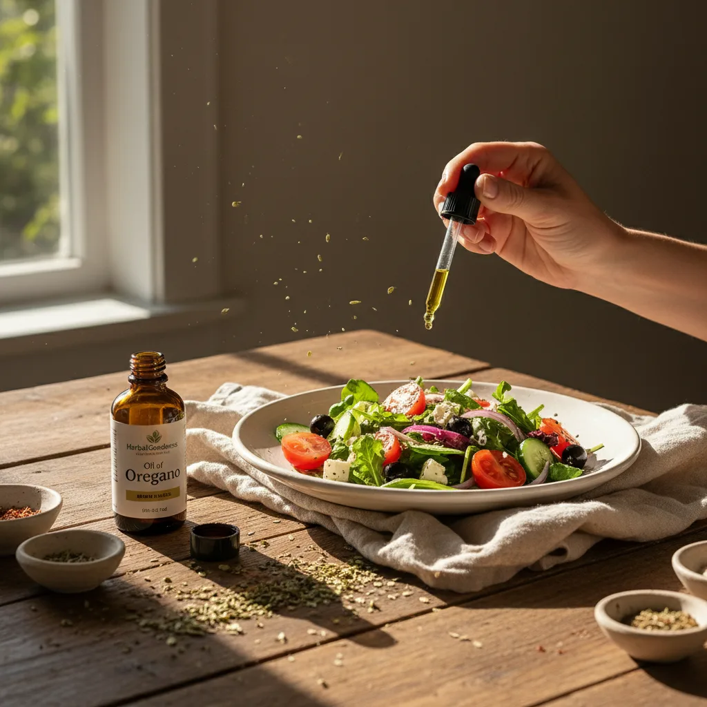 oil of oregano essential oil bottle