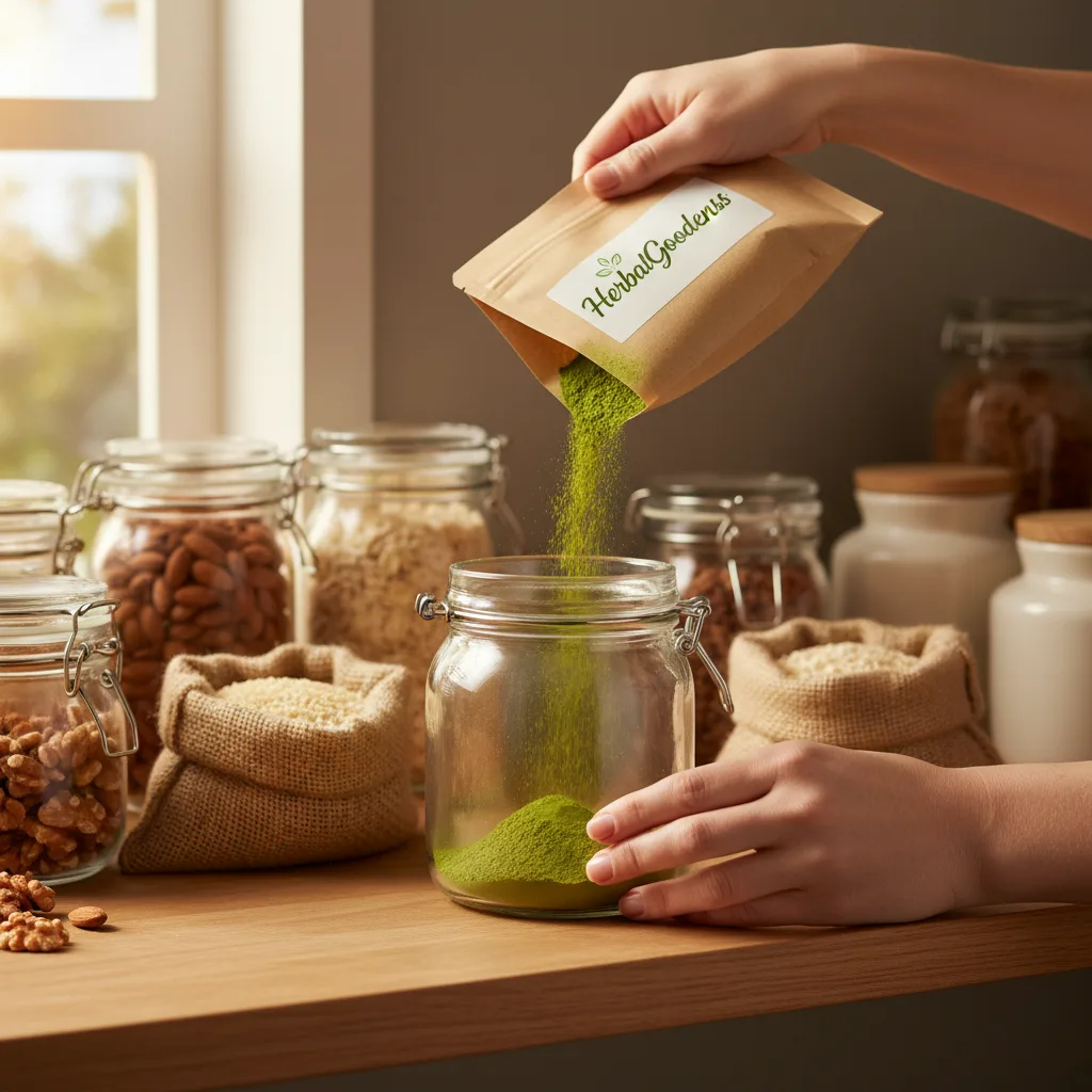 Moringa leaf powder color, texture, freshness