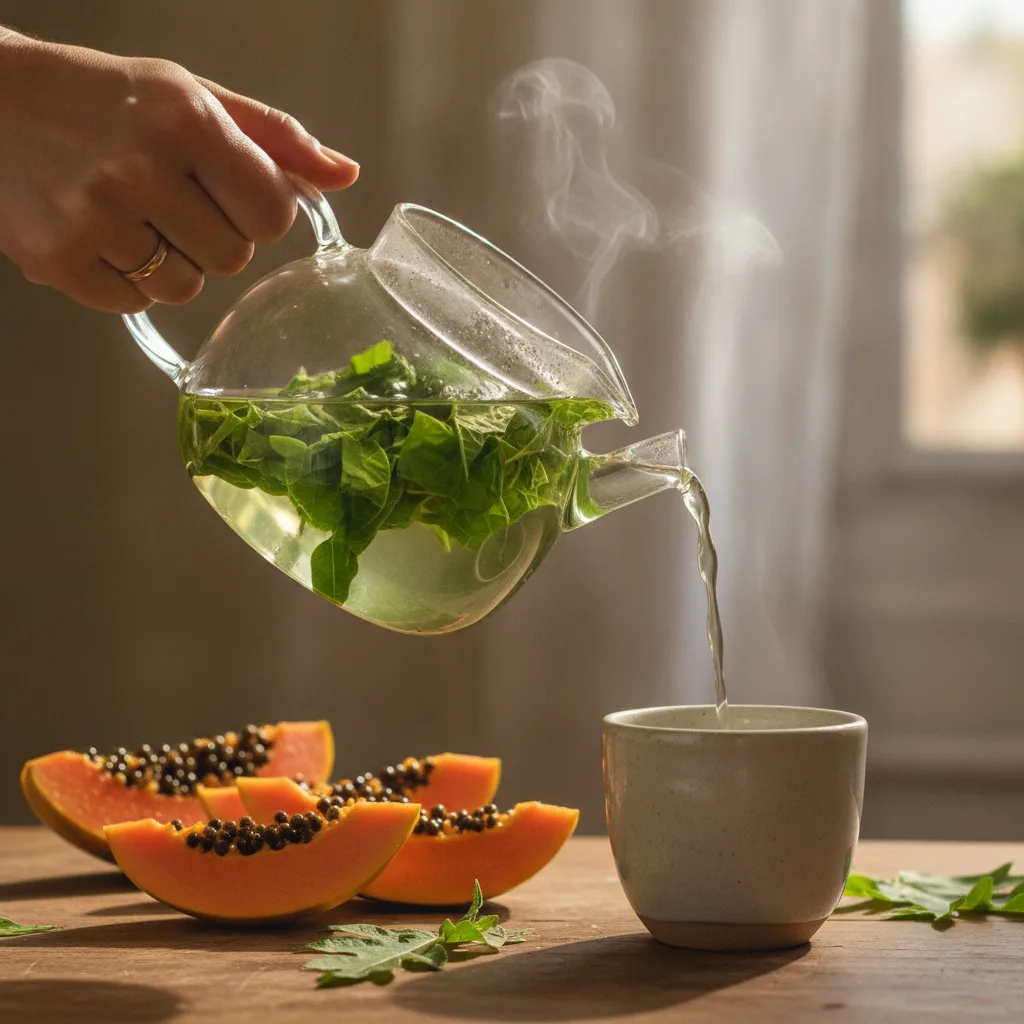 Fresh Papaya Leaves